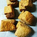 はるほにょ☆'s cooksnap of when they made ノンオイル☆全粒粉とヨーグルトのスコーン.