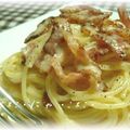 にゃたろぅ's cooksnap of when they made 牛乳と卵黄でクリーミーカルボナーラ♪.