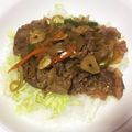 クック48M6TD☆'s cooksnap of when they made ♪ガッツリ牛肉ガーリックライス♪.