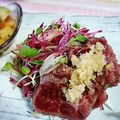 ＴＯＭＯＷＡＴ's cooksnap of when they made 馬肉のたたき.