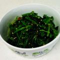 ももぴぴ♪'s cooksnap of when they made 減塩メニュー！ほうれん草のおかかごま和え.