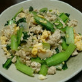 だいたいぶ's cooksnap of when they made 鶏挽き肉と小松菜の玉子炒め.