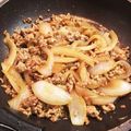 クック8MCETD☆'s cooksnap of when they made ☆ひき肉と玉ねぎのピリ辛炒め☆.