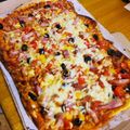 ちえたろう's cooksnap of when they made 厚切りベーコンとモッツァレラのピザ.