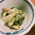 コピィ's cooksnap of when they made アボカドと竹輪のわさびマヨサラダ.
