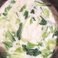 mu14578's cooksnap of when they made レタスの外葉で　ミルクスープ♪(エコ♡).