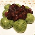 ako1188's cooksnap of when they made 豆腐で作るヨモギ団子♪.