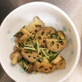 くまモンこきんちゃん's cooksnap of when they made れんこん 水菜 柚子胡椒 きんぴら.