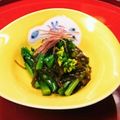 jimm's cooksnap of when they made もずくと菜の花のポン酢かけ.
