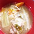 理一郎's cooksnap of when they made 簡単！！　白菜たっぷり豚バラ豚汁.