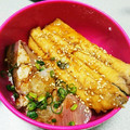 MOKUROU's cooksnap of when they made いわしの蒲焼き丼.
