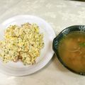 のんた＆きなこ's cooksnap of when they made 簡単☆ふわっとチャーハン。スープも一緒に.