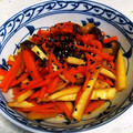 Jyohana's cooksnap of when they made 筍と人参椎茸のきんぴら風炒め♪.