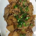 まやのら's cooksnap of when they made ＊簡単＊節約＊豚こま肉と大根の辛照り煮.