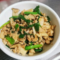 a_asami's cooksnap of when they made 超簡単　ニラとエリンギのそぼろ炒め　副菜.