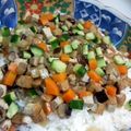 たくのスプーン's cooksnap of when they made スダチたっぷり　野菜のあられ寿司.