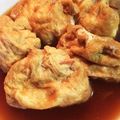 クックTSP3JW☆'s cooksnap of when they made めんつゆで味付け簡単☆卵入り巾着の煮物.