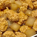 ポキカイ's cooksnap of when they made 鶏団子と大根の煮物♩黄金比で簡単♡.