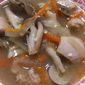 柴犬ころ's cooksnap of when they made 野菜たっぷり＊鶏肉の味噌バター汁.