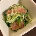 happyelle's cooksnap of when they made 生ハムと切り干し大根、水菜のマリネサラダ.
