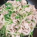 まぁりちゃ's cooksnap of when they made 水菜と豚肉の味噌マヨネーズ炒め　味噌マヨ.