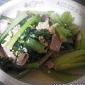 クックW0QY9S☆'s cooksnap of when they made 小松菜とベーコンの卵炒め.