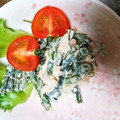 500k's cooksnap of when they made ワラビとツナのマヨネーズ和え.
