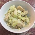 すずえみ＠JKT's cooksnap of when they made キャベツとチキンのゴマドレ和え.