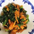なるchan's cooksnap of when they made ほうれん草と人参の胡麻和え.
