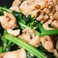 SuZuKze's cooksnap of when they made 菜の花と豚ばら肉のマスタード炒め.