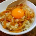 tabi_chan's cooksnap of when they made 搾菜卵かけご飯☝卵かけご飯にはザーサイ.