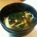yukky☆mama's cooksnap of when they made ライスマカロニとわかめの中華スープ.