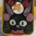 SEIRUN's cooksnap of when they made 魔女の宅急便 ジジのキャラ弁☆.