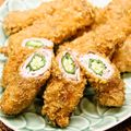 ちべターリー's cooksnap of when they made ✿豚薄切り肉de野菜巻きカツ✿.