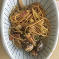 kijuhyt's cooksnap of when they made あさりとキャベツ＆しめじの和風スープスパ.