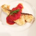 tomo8686's cooksnap of when they made タラのムニエル バジルトマトソース.