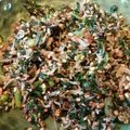 クック8OHOH1☆'s cooksnap of when they made 香り最高♡春菊＊菊菜のゴマじゃこふりかけ.