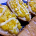 お菓子女子's cooksnap of when they made コーンまよトースト♥.