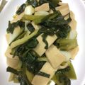 草果花's cooksnap of when they made わけぎと高野豆腐の炒め.