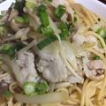 じじばばな私's cooksnap of when they made 日曜のランチ♪豚肉としめじの和風パスタ♪.