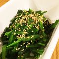 katapad's cooksnap of when they made 青菜のさっぱり中国風和え.