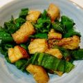 Alice49's cooksnap of when they made ピーマンと油揚げのバター醤油ピリ辛炒め.