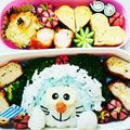 あみごっち's cooksnap of when they made 南極カチコチ大冒険ドラえもんのキャラ弁.