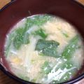 チャン☆テソン's cooksnap of when they made 水菜とふんわり卵の味噌汁.