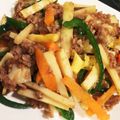 サイチョン's cooksnap of when they made ひき肉でチンジャオロース.