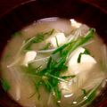 きまぐれ所's cooksnap of when they made 新たまねぎ＆水菜たっぷりのお味噌汁.