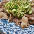 クック2BGU7G☆'s cooksnap of when they made 豚こまの塩コショウ炒め・オクラ梅肉ソース.