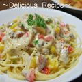 1646's cooksnap of when they made 本格的！でも簡単。カルボナーラ.