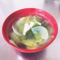 ちぃ＊°'s cooksnap of when they made 青梗菜と豚肉の中華スープ.