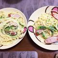 おねんどお母さん's cooksnap of when they made こんぶ茶の菜の花クリームパスタ.